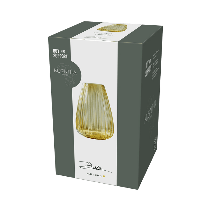 Vase Kusintha Amber Glass