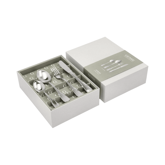 Cutlery Set Attach_ 16 Parts Matte Steel