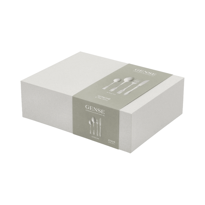 Cutlery Set Attach_ 16 Parts Matte Steel