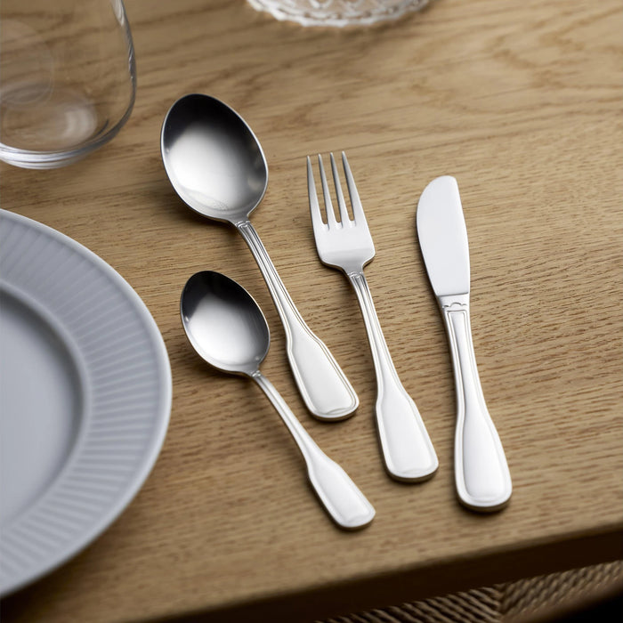 Cutlery Set Attach_ 16 Parts Matte Steel