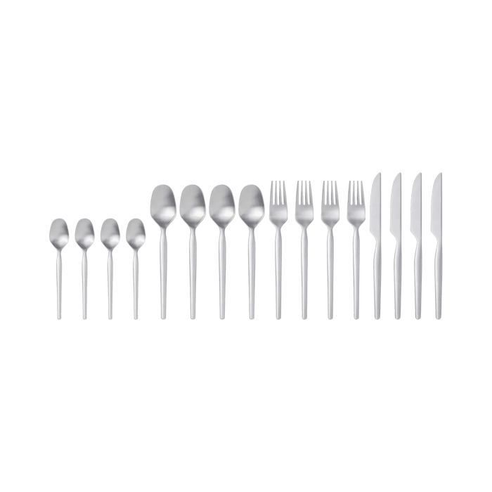 Cutlery Set Dorotea 16 Parts Matte Steel