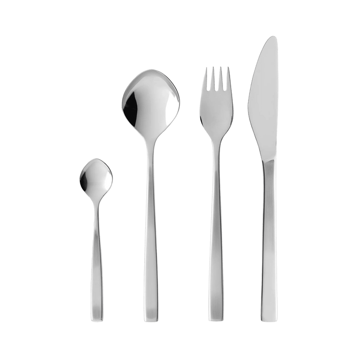 Cutlery Set Fuga 16 Parts Matte/Polished Steel