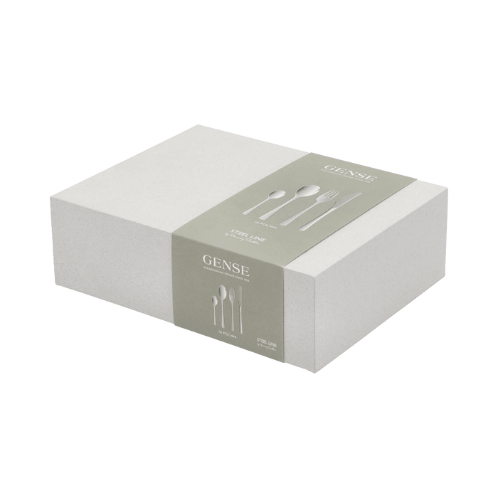 Cutlery Set Steel Line 16 Parts Polished Steel
