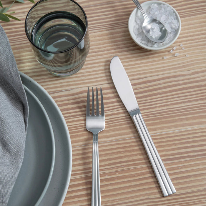 Cutlery Set Thebe 16 Parts Matte Steel
