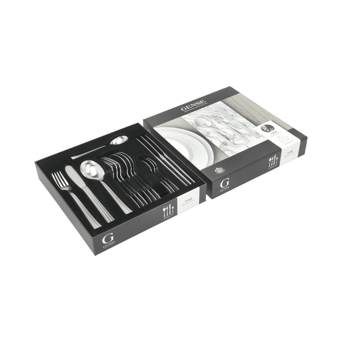 Cutlery Set Thebe 16 Parts Matte Steel