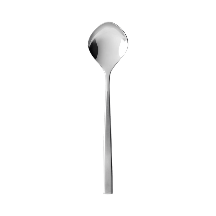 Dessert Spoon Fuga Matte/Polished Steel