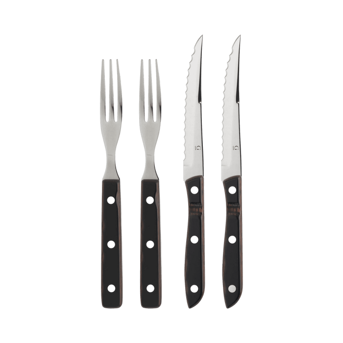 Steak Cutlery Old Farmer Classic 4 Parts Wood/Steel