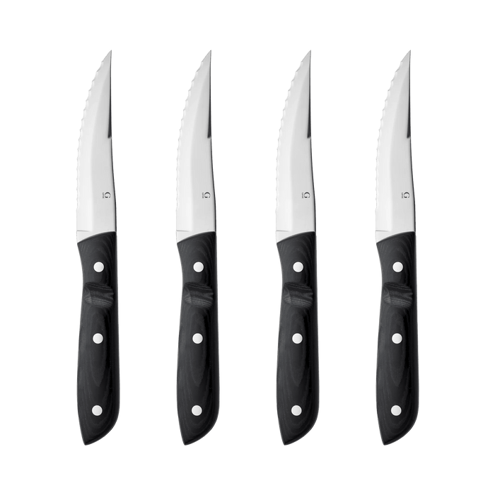 Steak Knife Xl Old Farmer Micarta 4 Pcs Black/Steel
