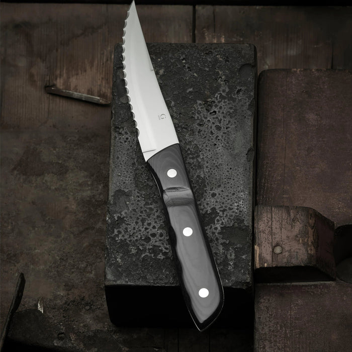 Steak Knife Xl Old Farmer Micarta 4 Pcs Black/Steel