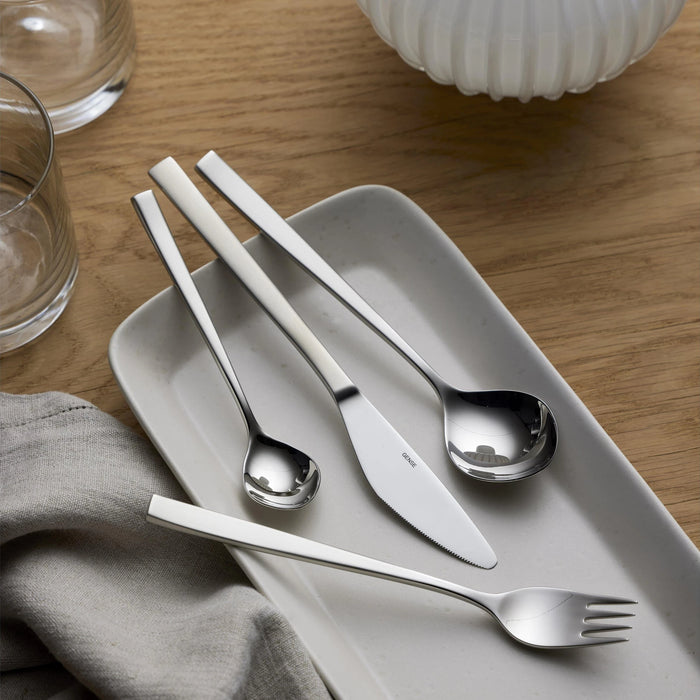Tea Spoon Fuga Matte/Polished Steel