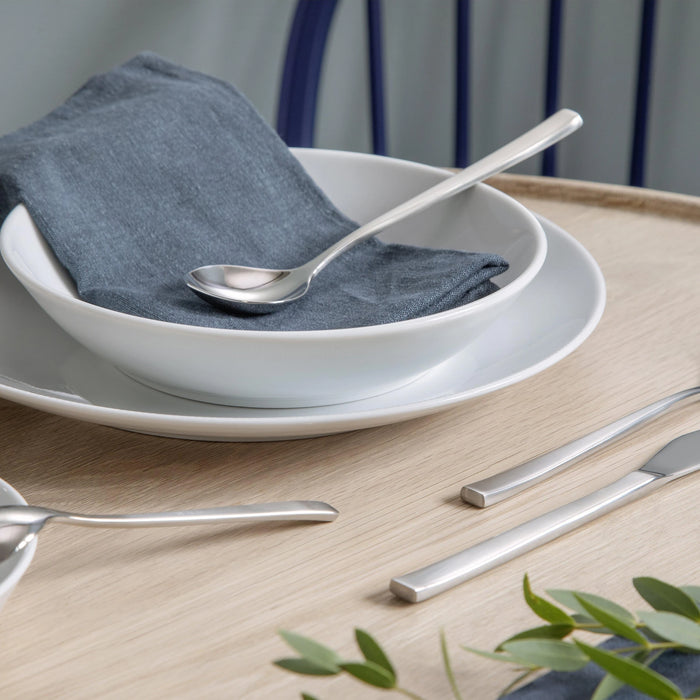 Tea Spoon Fuga Matte/Polished Steel