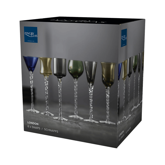 Aquavit Glass London 6 Pcs Assorted