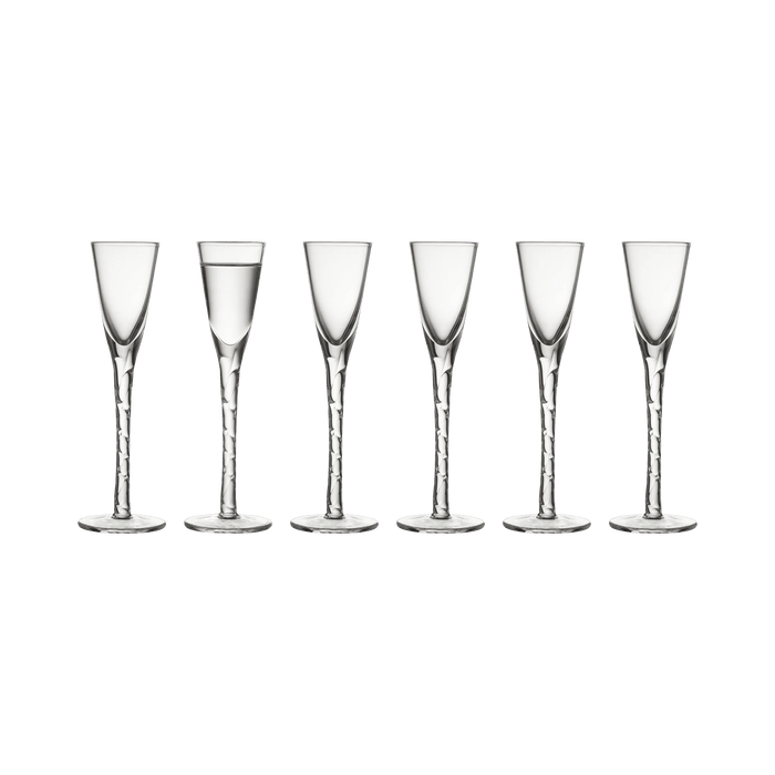 Aquavit Glass Paris 6 Pcs Clear
