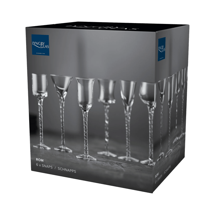 Aquavit Glass Rom 6 Pcs Clear