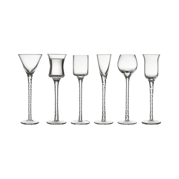 Aquavit Glass Rom 6 Pcs Clear