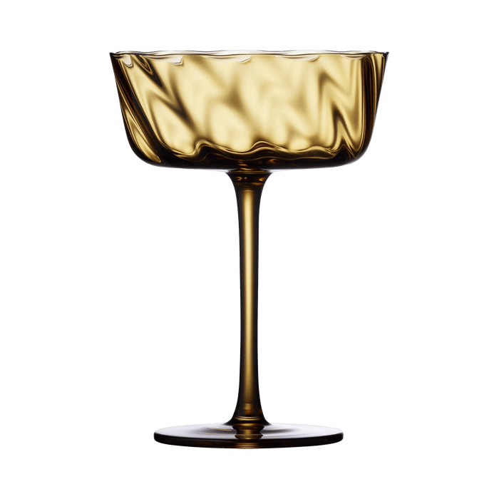 Champagne Bowl Vienna 4 Pcs Amber