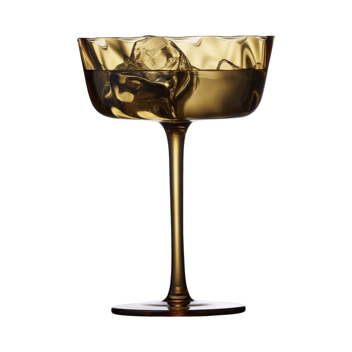Champagne Bowl Vienna 4 Pcs Amber
