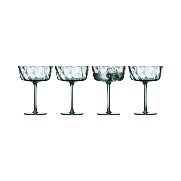 Champagne Bowl Vienna 4 Pcs Green