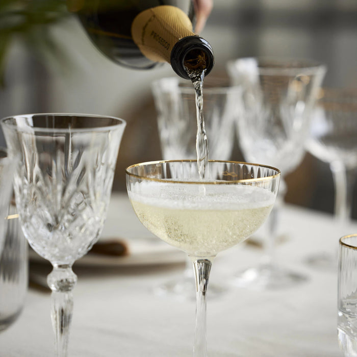 Cocktail Glass Palermo Gold 4 Pcs