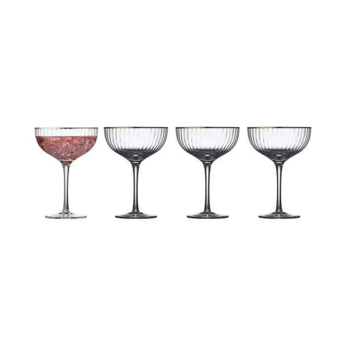 Cocktail Glass Palermo Gold 4 Pcs