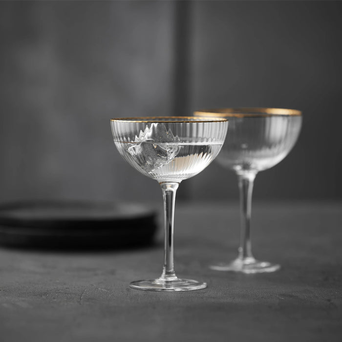 Cocktail Glass Palermo Gold 4 Pcs