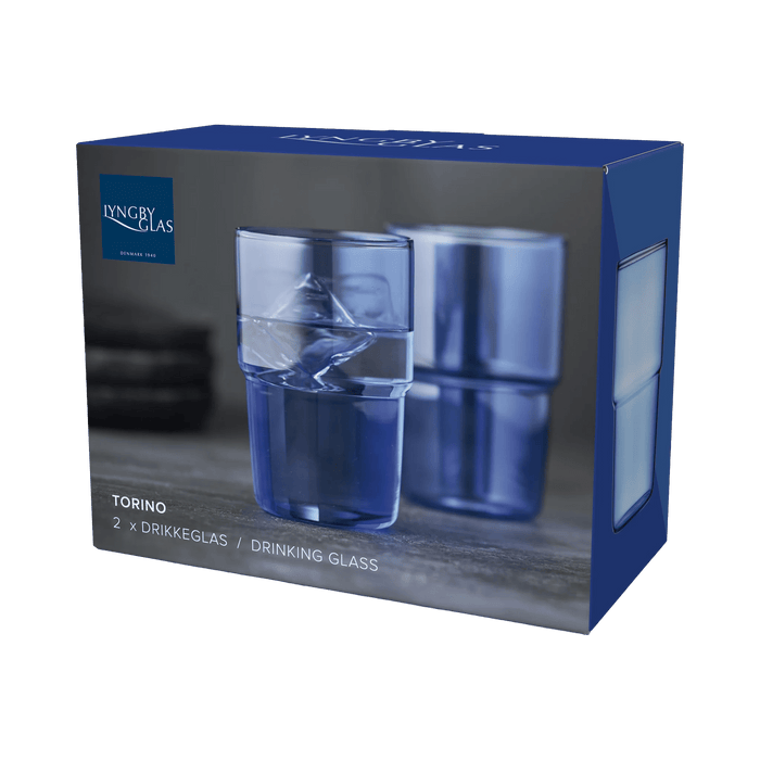 Drinking Glass Torino 2 Pcs Blue