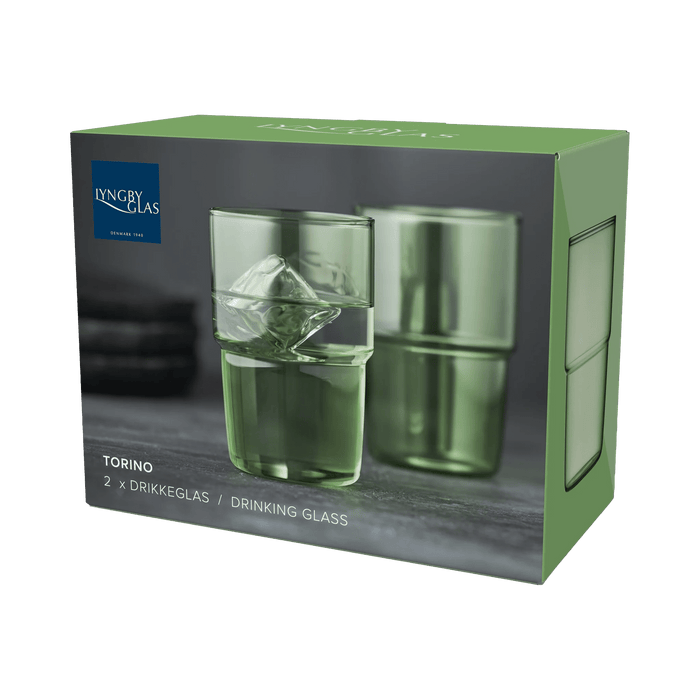 Drinking Glass Torino 2 Pcs Green