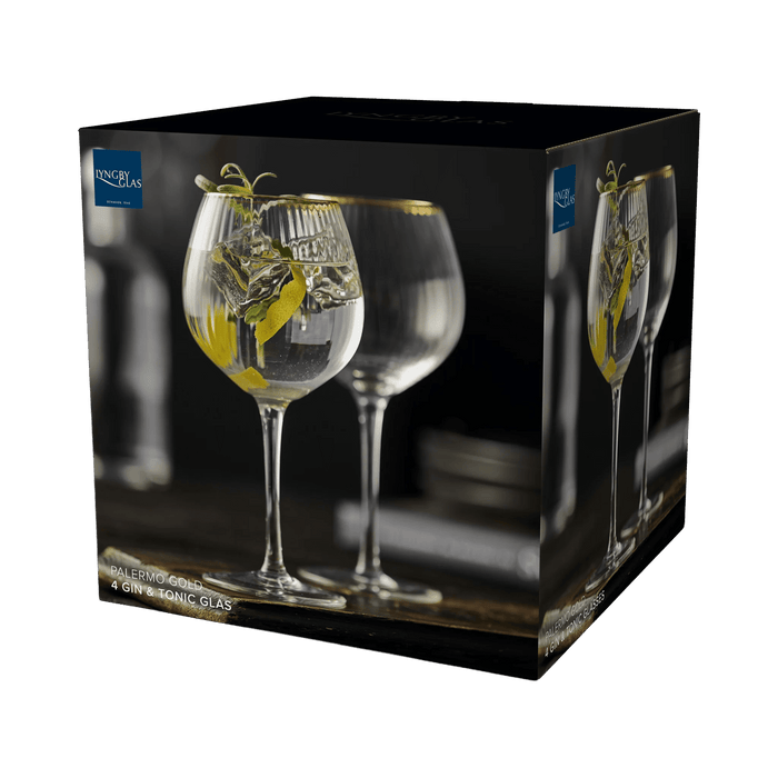 Gin Glass Palermo Gold 4 Pcs