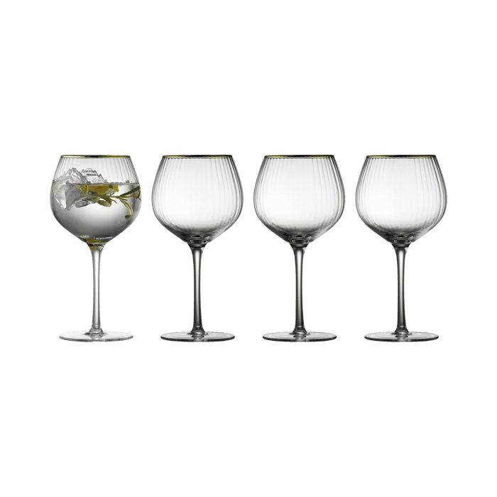 Gin Glass Palermo Gold 4 Pcs