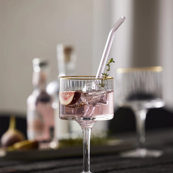 Gin & Tonic Glass Palermo Gold 4 Pcs