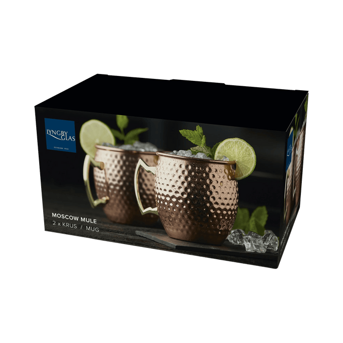 Moscow Mule Mug 2 Pcs Copper Hammered