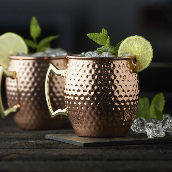 Moscow Mule Mug 2 Pcs Copper Hammered