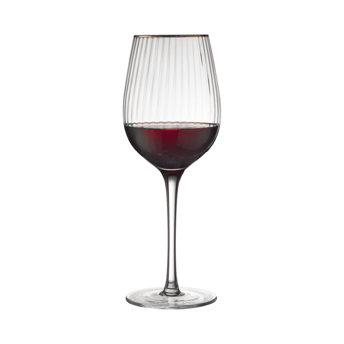 Red Wine Glass Palermo Gold 4 Pcs
