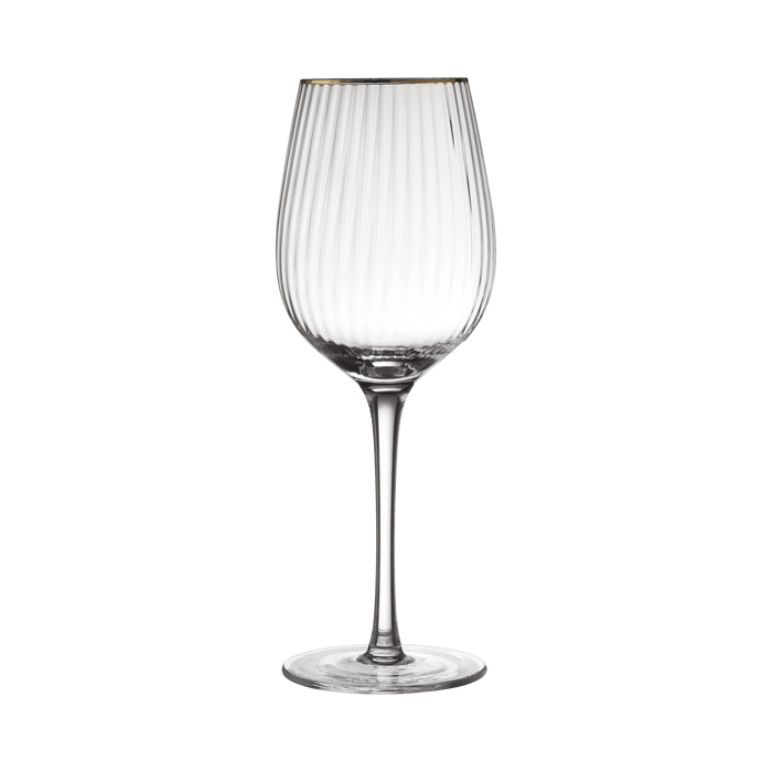 Red Wine Glass Palermo Gold 4 Pcs