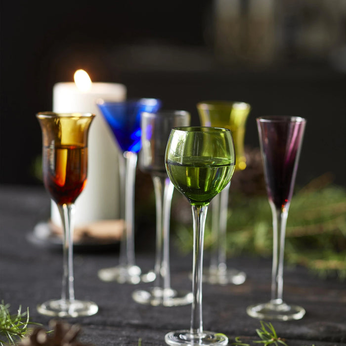 Schnapps Glass 6 Pcs Assorted