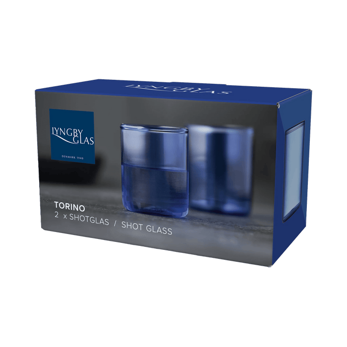 Shot Glass Torino 2 Pcs Blue