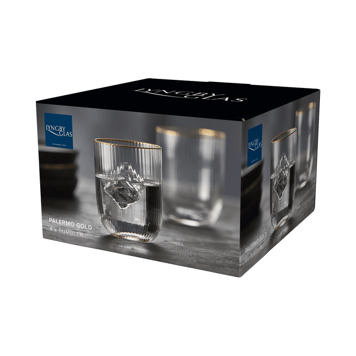 Tumbler Palermo Gold 4 Pcs