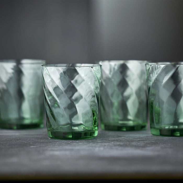 Water Glass Vienna 4 Pcs Green