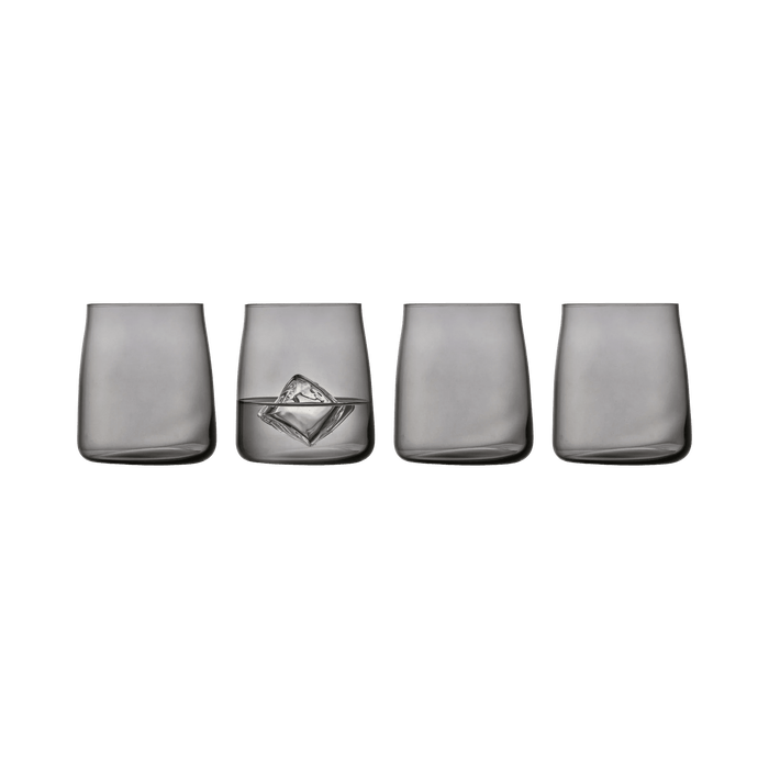 Water Glass Zero 4 Pcs Smoke