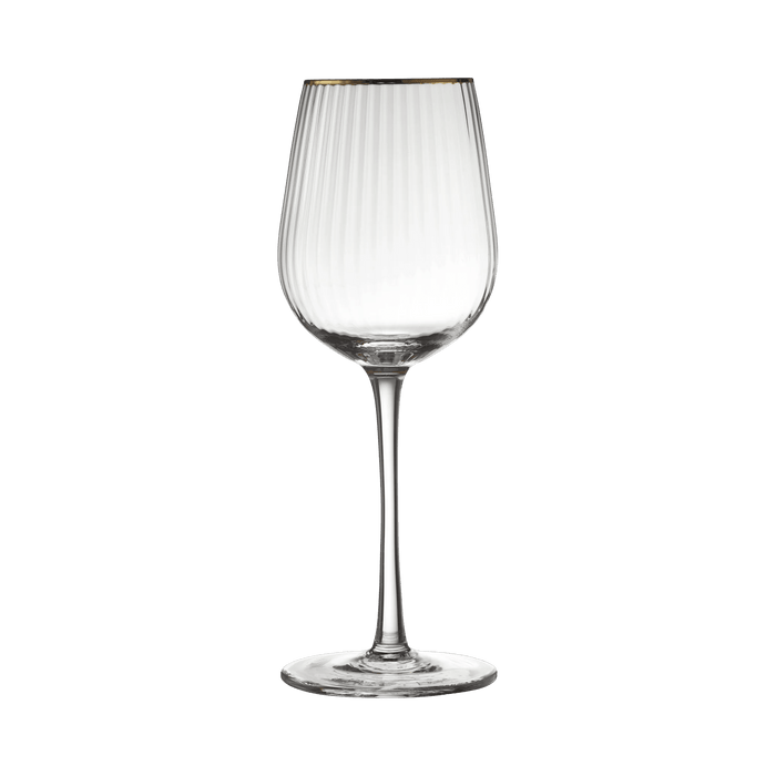 White Wine Glass Palermo Gold 4 Pcs