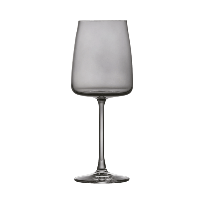 White Wine Glass Zero 4 Pcs Smoke