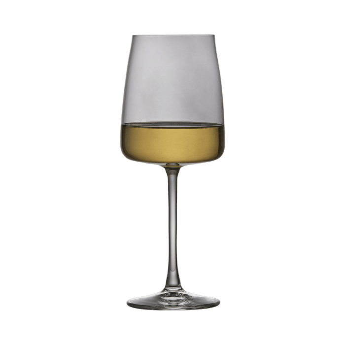 White Wine Glass Zero 4 Pcs Smoke