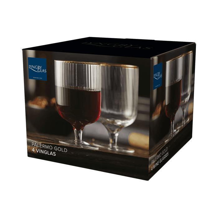 Wine Glass Palermo Gold 4 Pcs