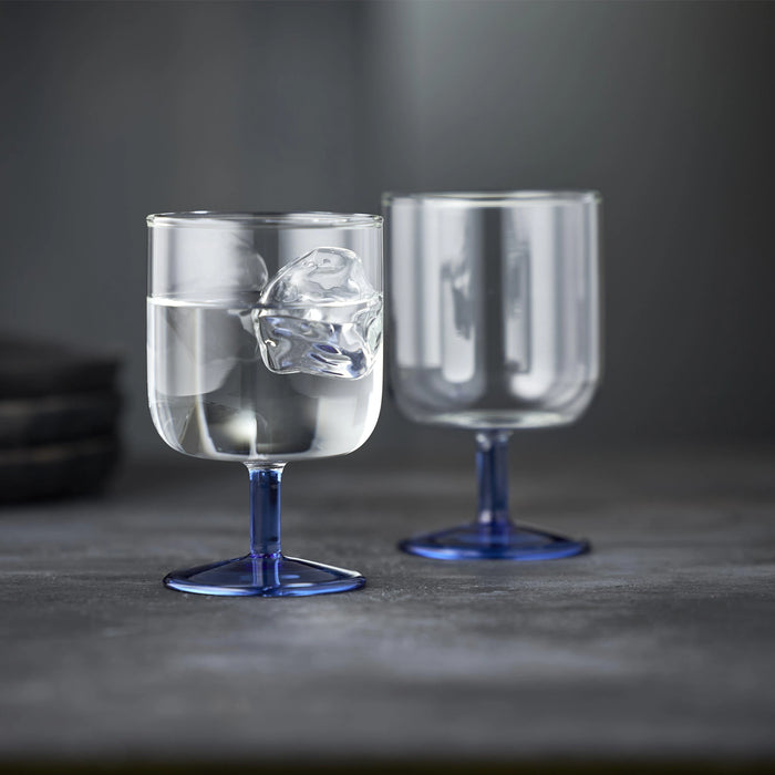 Wine Glass Torino 2 Pcs Clear/Blue