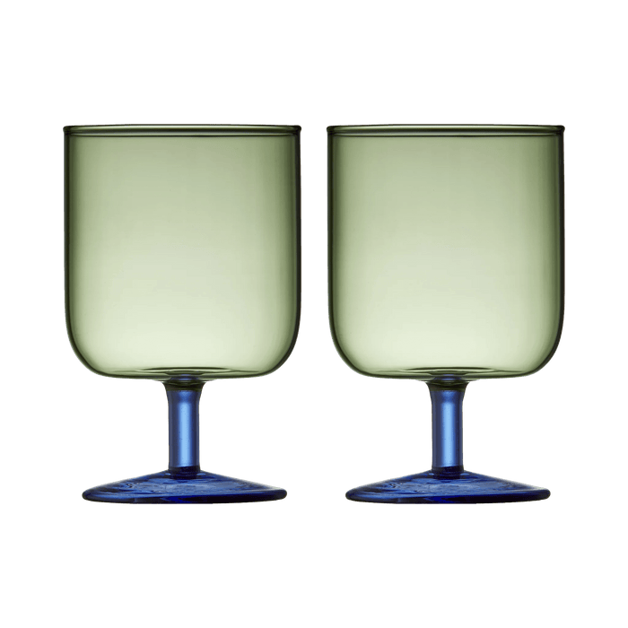 Wine Glass Torino 2 Pcs Green/Blue