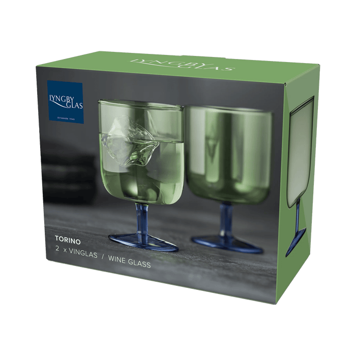 Wine Glass Torino 2 Pcs Green/Blue