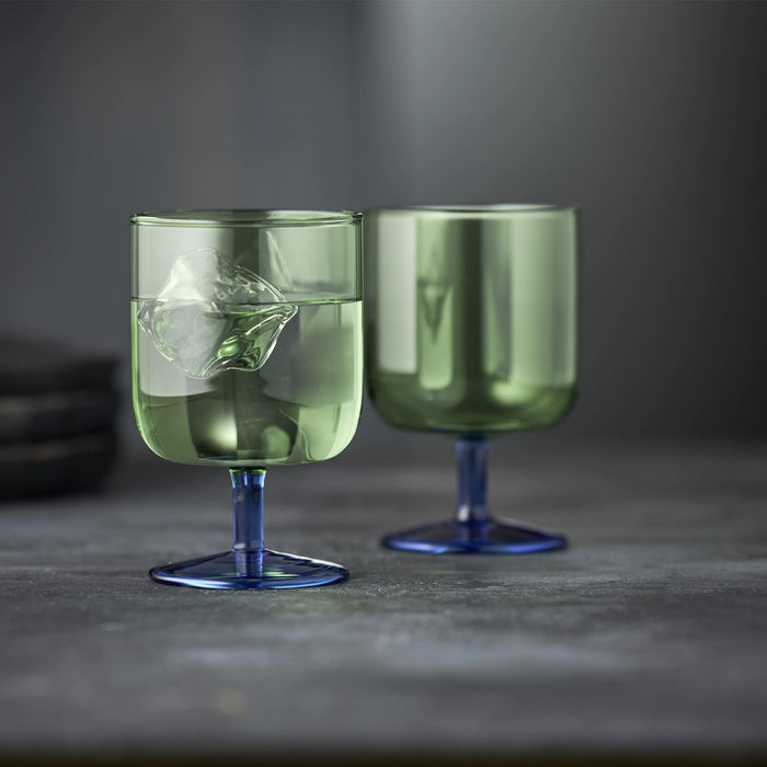 Wine Glass Torino 2 Pcs Green/Blue