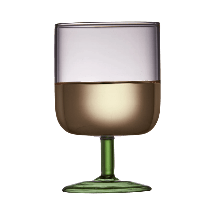 Wine Glass Torino 2 Pcs Pink/Green