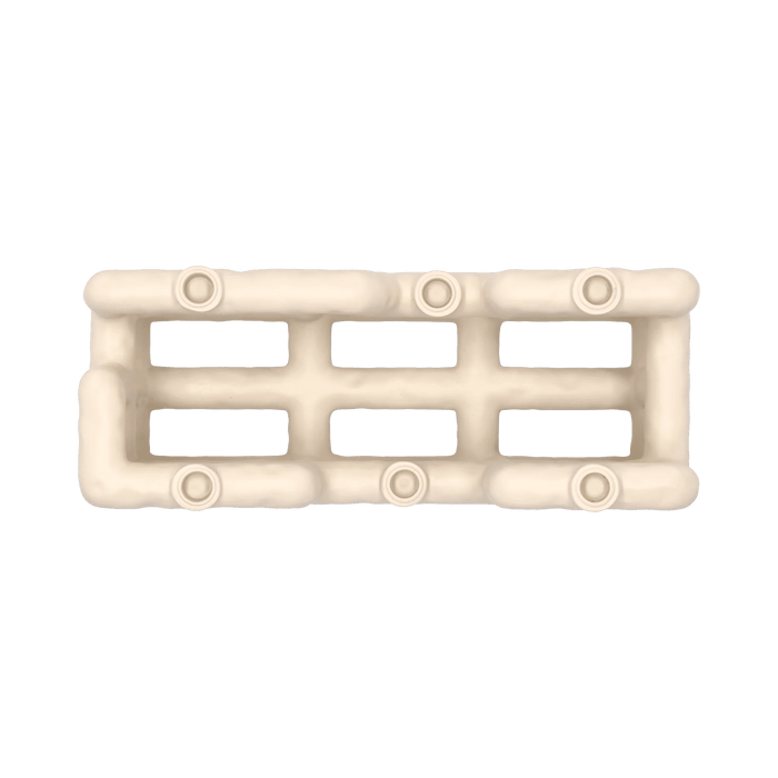 Candlestick Lyng Sand Polyresin 10x28x13.5cm