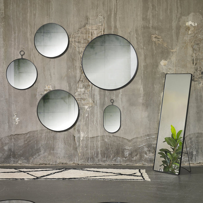 Mirror Vardo Black Iron/Mirror 100x100x1.2cm